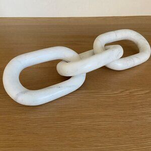White Marble 3 Link Chain